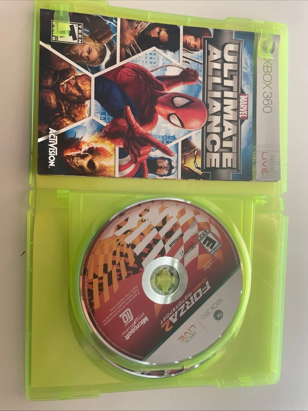 Marvel: Ultimate Alliance/Forza Motorsport 2 (Microsoft Xbox 360, 2006)